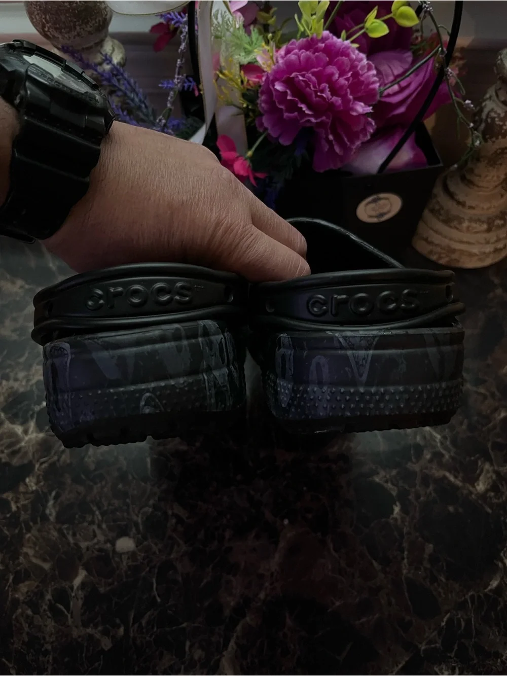 CROCS black before